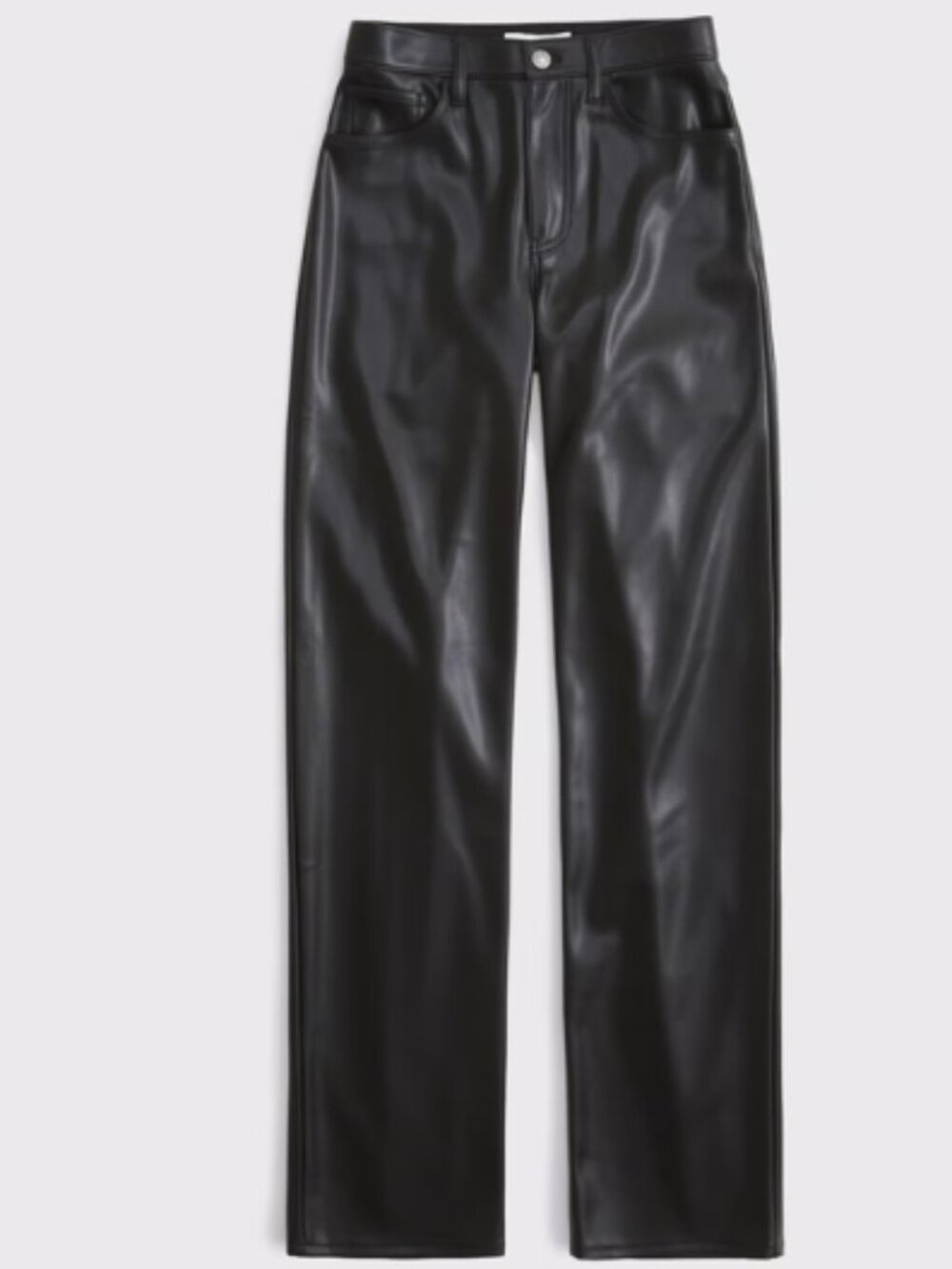 Abercrombie & Fitch Vegan Leather Pants 90's Relaxed High Rise - Size 27
